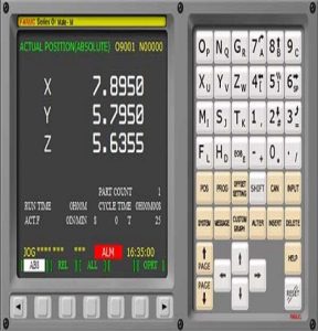 کلیدها در کنترلر CNC